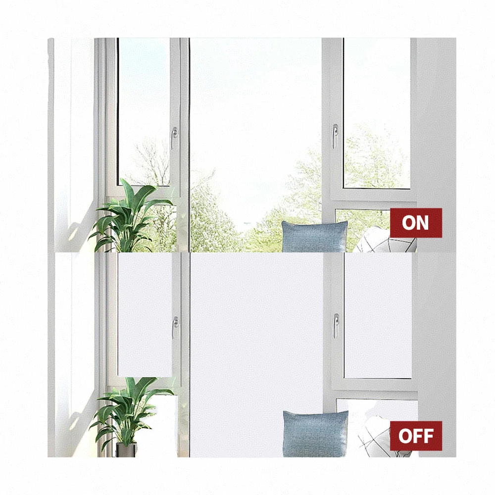 Self-Adhesive PDLC Smart Glass Film Explosion-Proof and Decorative for Windows