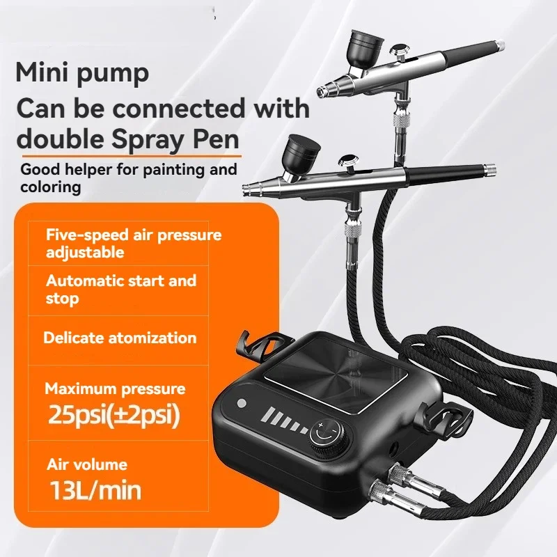 2025 Mini Air Pump Spray Pen Spray Gun Tattoo Acrylic Painting Furniture Model Spray Paint Repair Gun