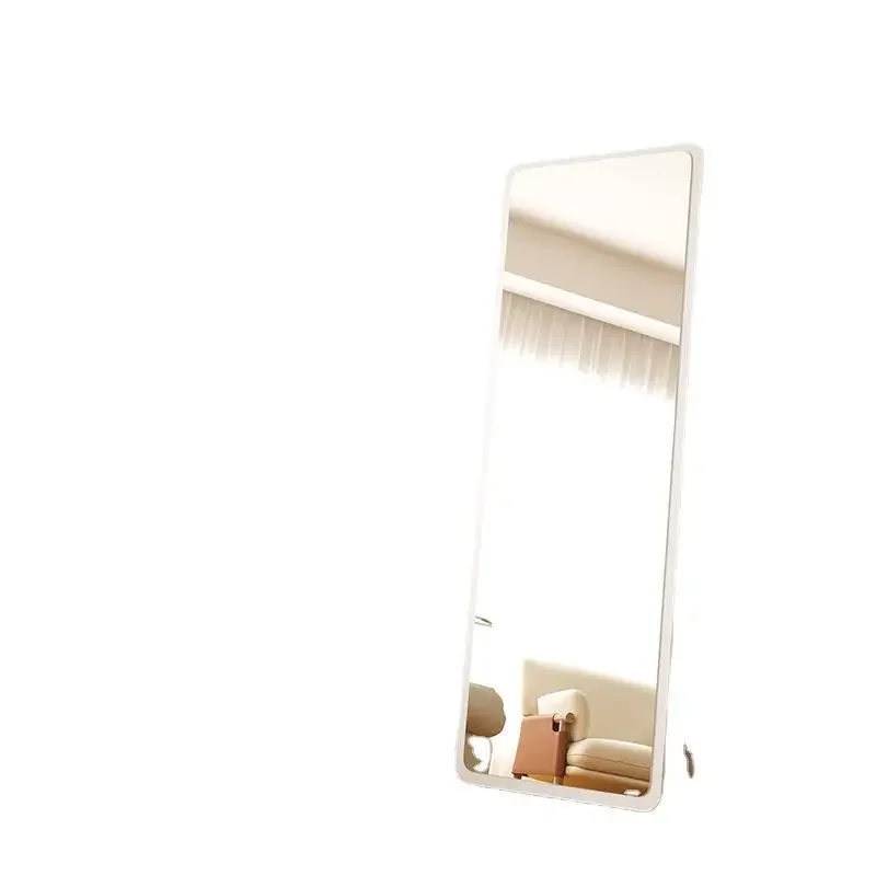 Modern solid wood rectangle, wall floor type, home floor mirror, bedroom living room full-length makeup mirror