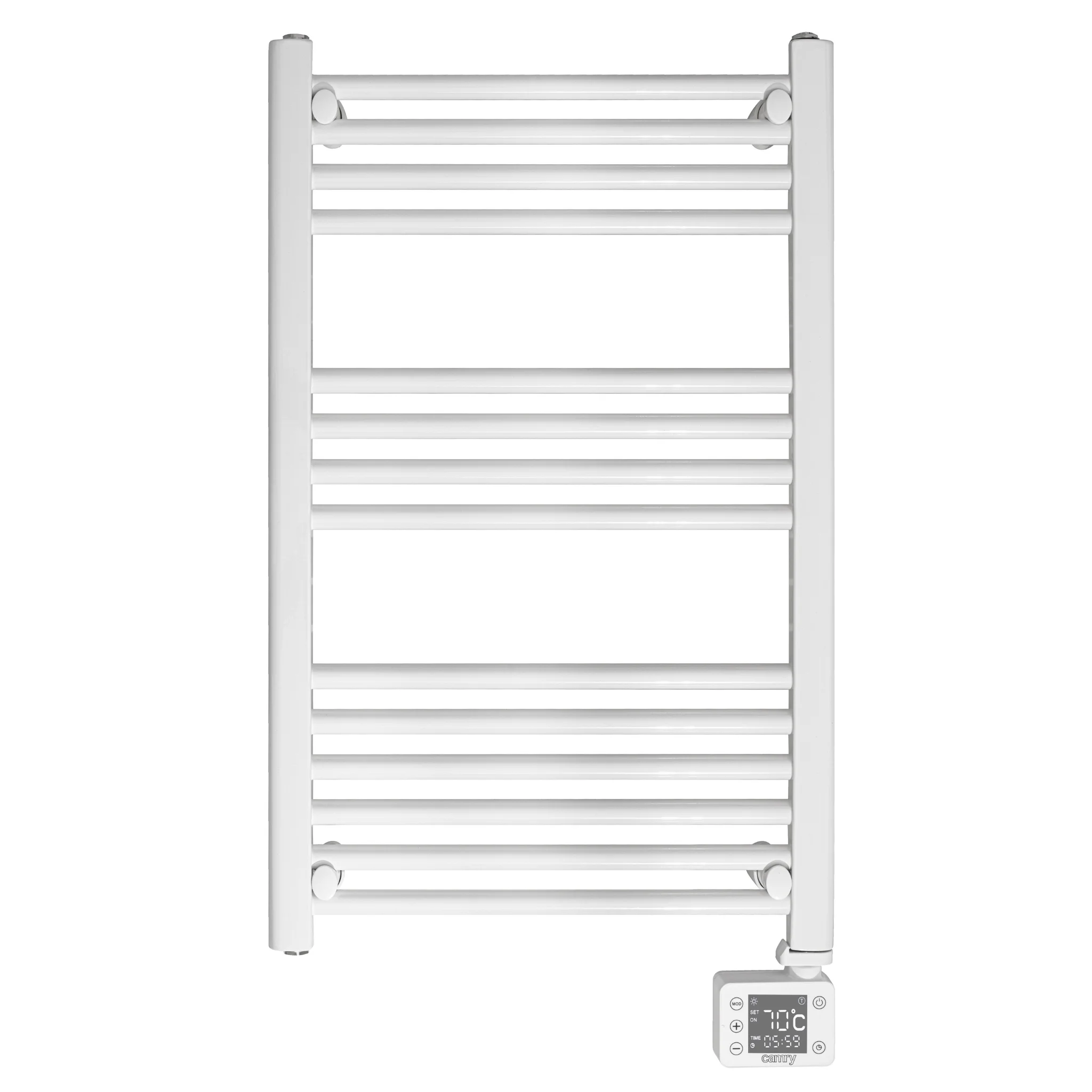 Elektrische verwarming Badkamer Wandladder LED-paneel 2 verwarmingsmodi Temperatuurregeling 14-bar timer
