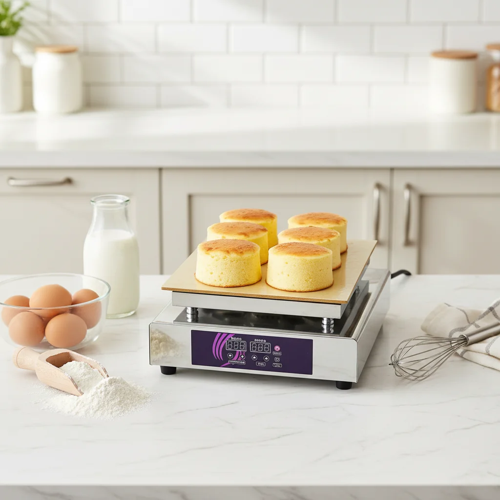 NEW High Productivity Electric Souffle Waffle Maker Machine Timer Fluffy Japanese Pancakes Baker Functions 220V