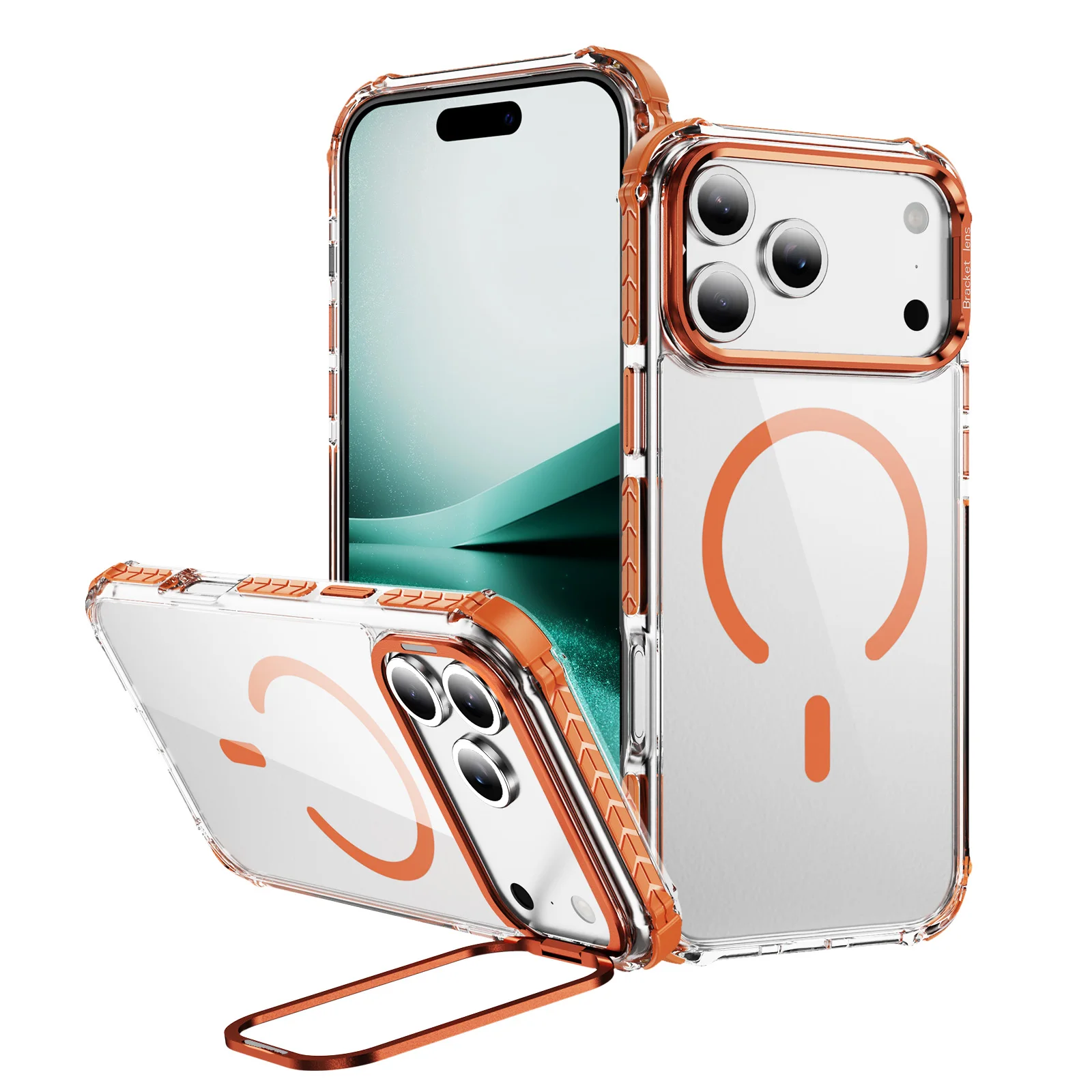 Clear Magnetic Phone Case For Apple iPhone 18 17 Air 16 15 14 13 Pro Max Plus Transparent Shockproof Anti-Fingerprint Phone Case