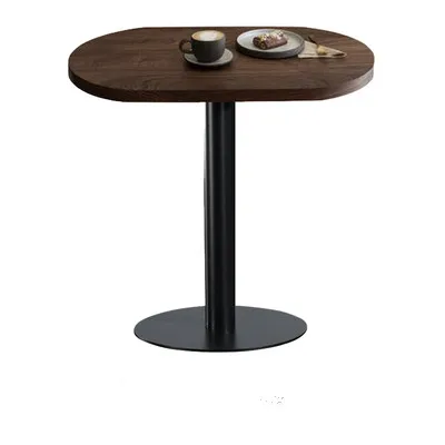 

Zl Oval Solid Wood Coffee Negotiation Restaurant Dining Table Combination