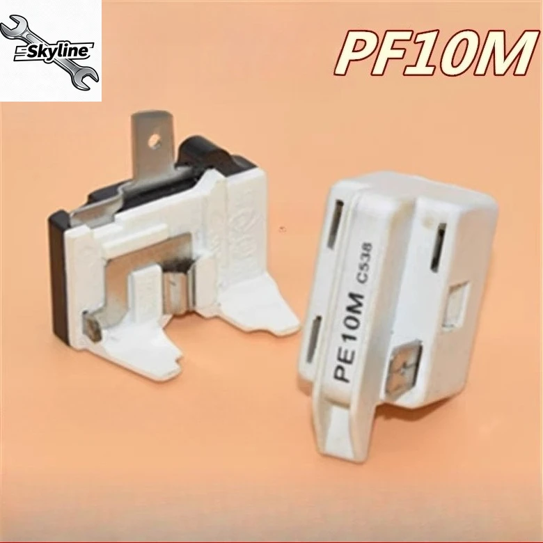 1pcs PF10M refrigerator compressor starter single plug relay butterfly overload protector accessories