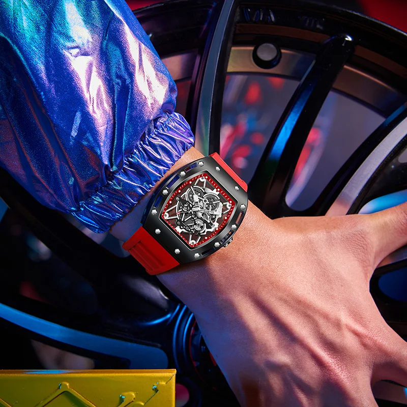 KIMSDUN   Men Quartz Watch, Luminous Dial 3ATM Waterproof Fashion Personality Casual Wrist Watch