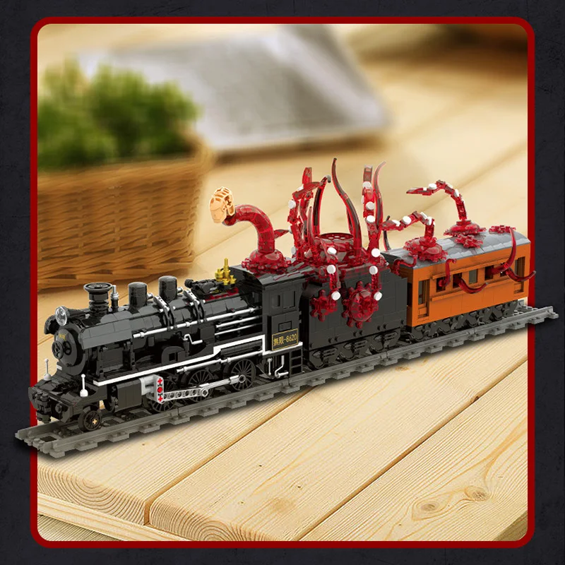 MOC Creative High-Tech City Train Demon Slayer Mugen Train Model Building Block Bricks DIY Toys for Children Christmas Gifts