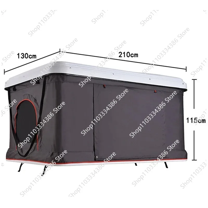 210CM Roof Tent Portable Rooftop Tent for Small and Medium-sized Vehicles for Tourism Comfortable Tent