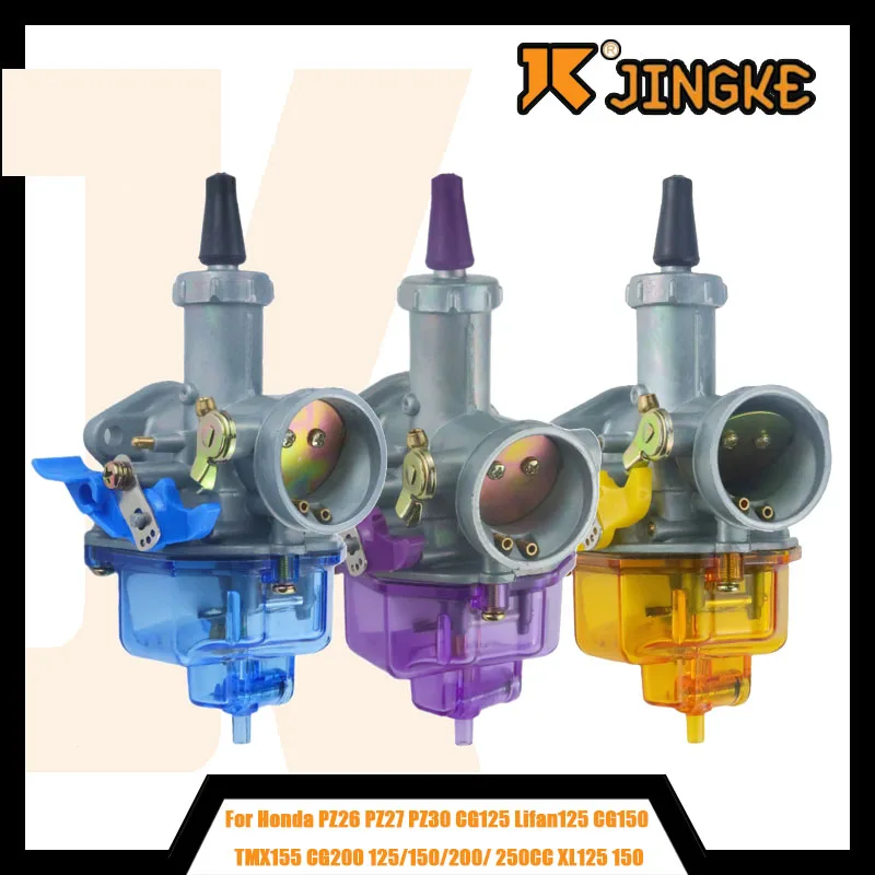 

For Honda PZ26 PZ27 PZ30 CG125 Lifan125 CG150 TMX155 CG200 125/150/200/ 250CC XL125 150 Dirt Bike ATV Carb Motorcycle Carburetor