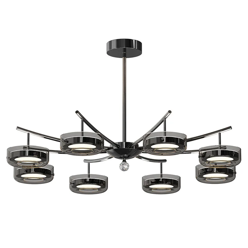 

Современная люстра для гостиной, новая элитная люстра для зала, дизайнерская люстра класса люкс для спальни и столовой, стеклянная люстра.