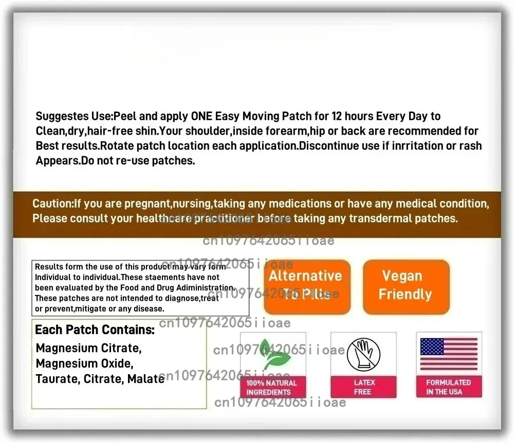 Womens Maca Root Transdermal Patches Support Energy, Hormone Balance Made Specalty for Butt/hips 30 Patches