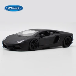 WELLY 1:36 Lamborghini Aventador LP700-4 Alloy Car Model Diecast Metal Toy Sports Car Model Simulation Collection Childrens Gift