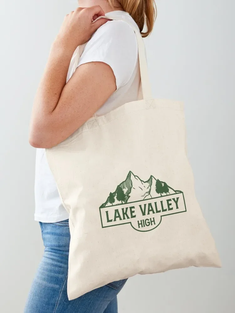 Green Lake Valley High Logo (inspired by Above the Fold AU) Tote Bag custom tote bag Canvas shoulder bag Canvas Tote