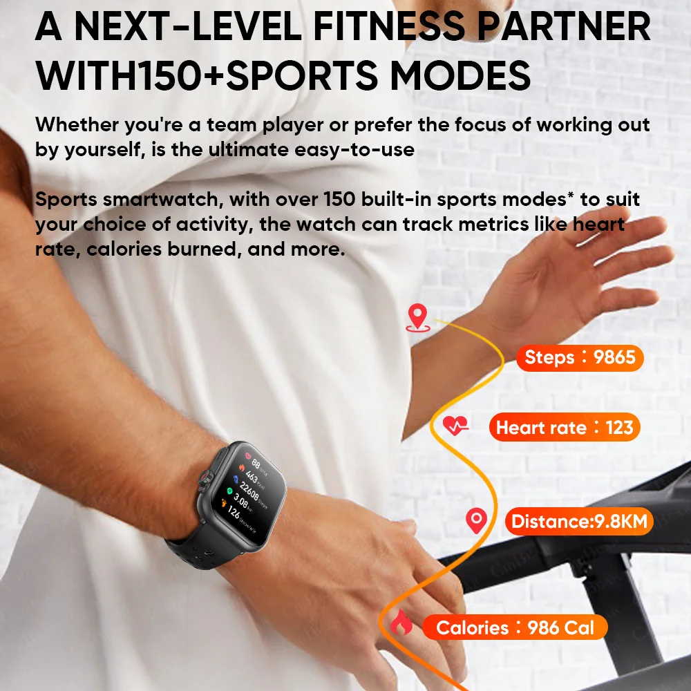 Часы Ultra K62 Мужчины Женщины 1000 мАч AMOLED Пульсометр 100+Sport HD Bluetooth Вызов GPS Трек Водонепроницаемые Смарт-часы Для IOS Android