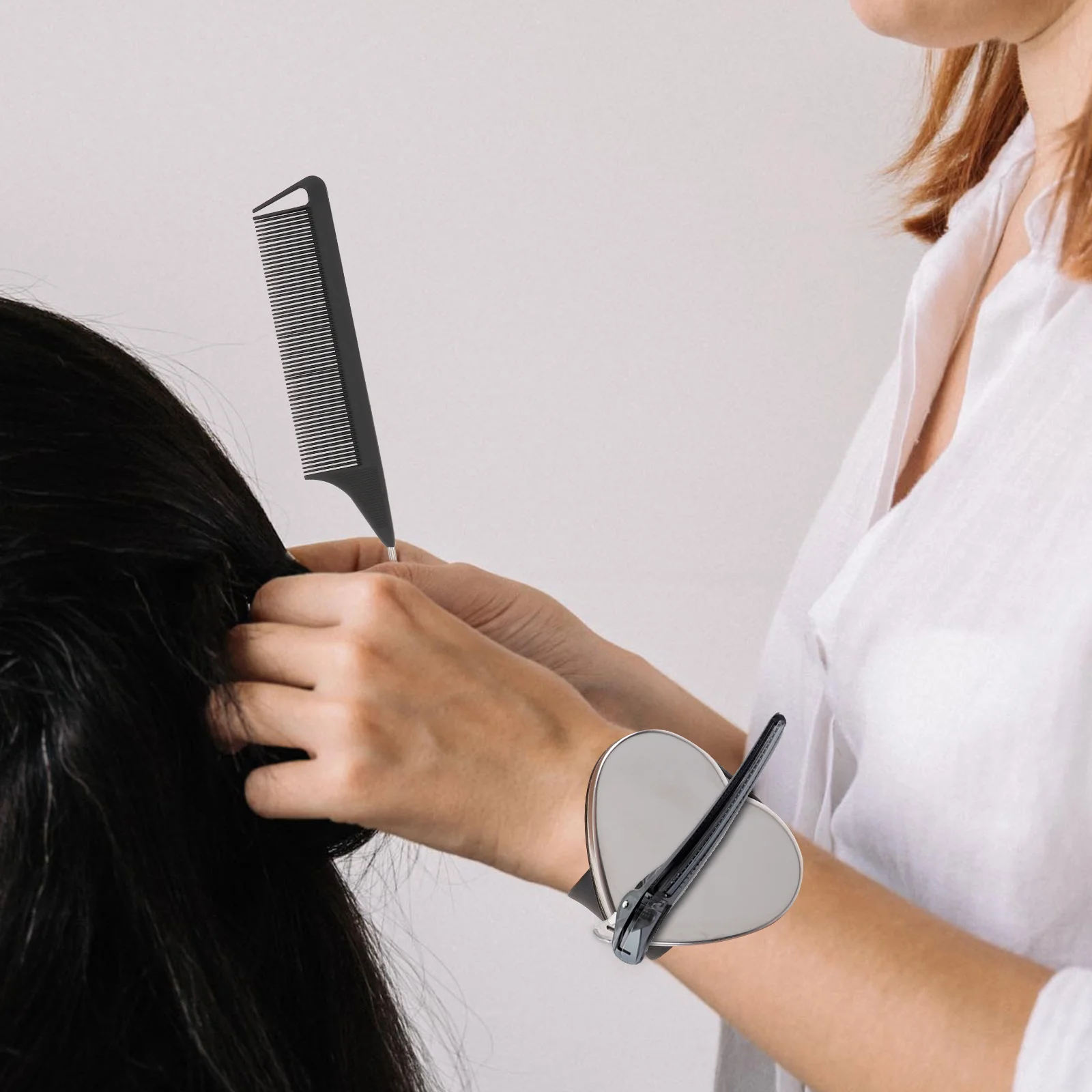 

1Set Magnetic Hairdresser Slap Bracelet Heart Design Magnetic Wristband Hair Clip Holder Hair Styling Tool Salon Barbershop