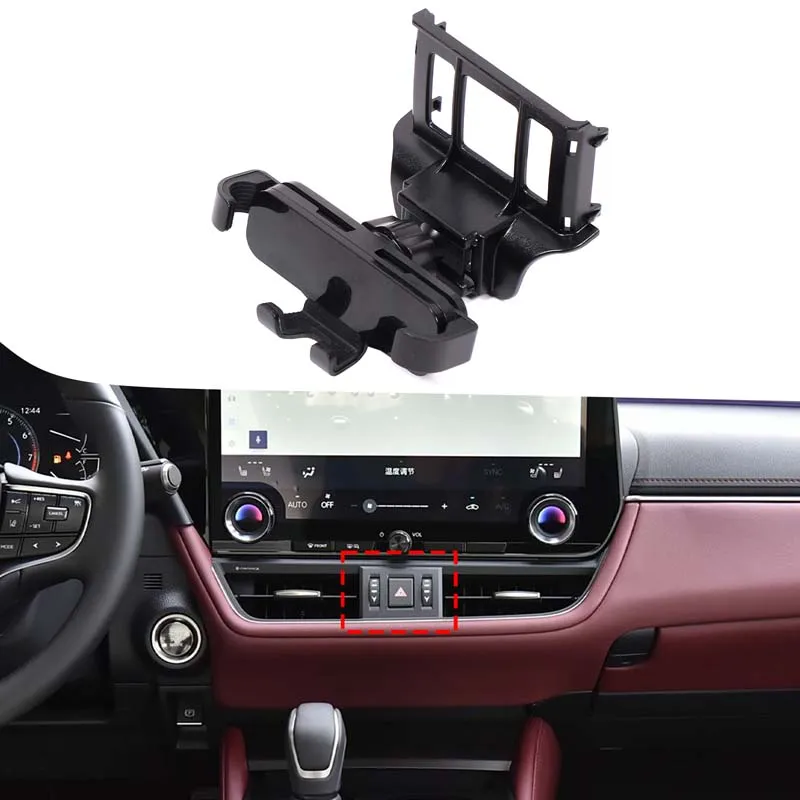 

1Pcs ABS black For Lexus ES 2025+ car central control air outlet mobile phone holder car interior modification accessories