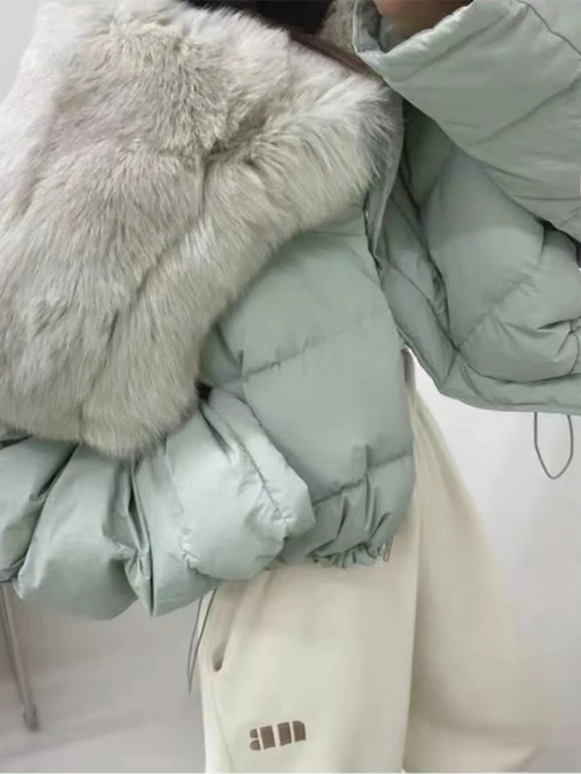 

Хутряный воротник Thiened ort Cotton Jaet, женская теплая одежда в стиле ретро, свободная одежда на молнии, длинное пальто све