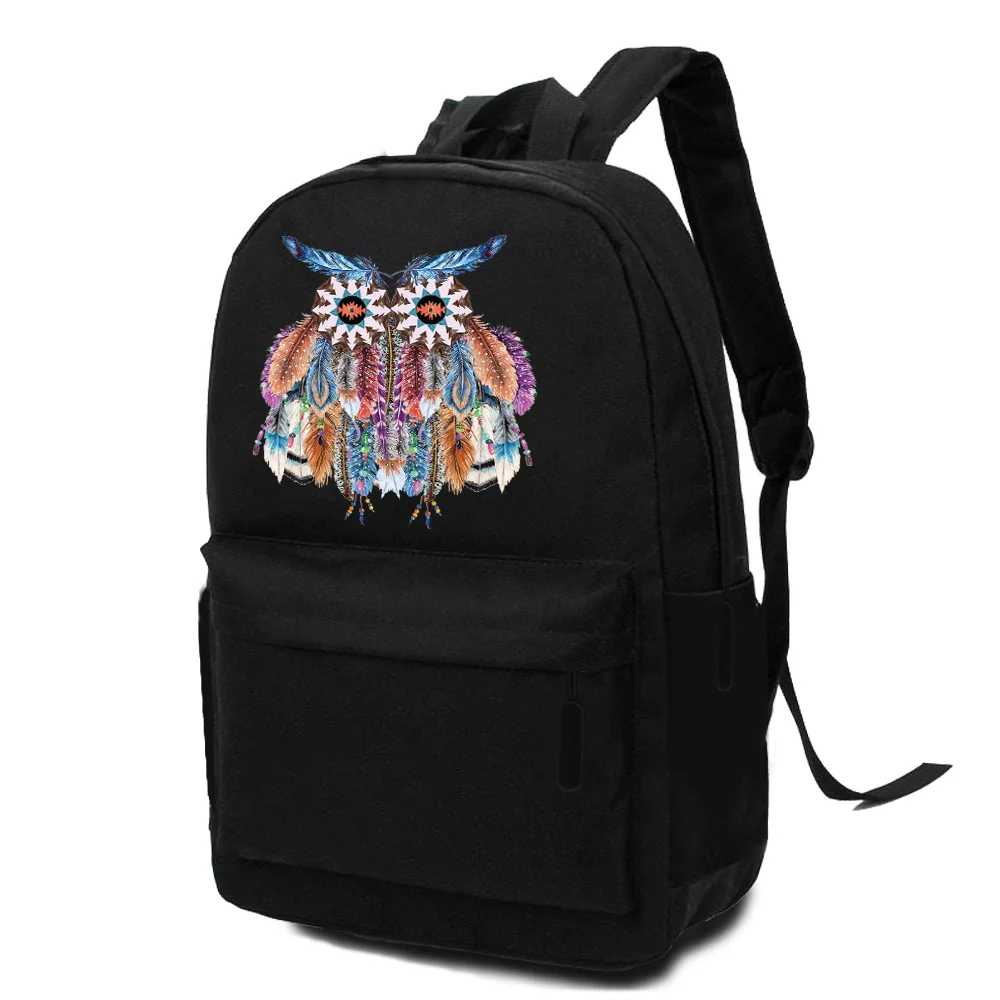 Foldable School Backpack Hiking Travel Outdoor Sport Light Weight Folding Casual Bag Laptop Man Women Backpack Feather Pattern