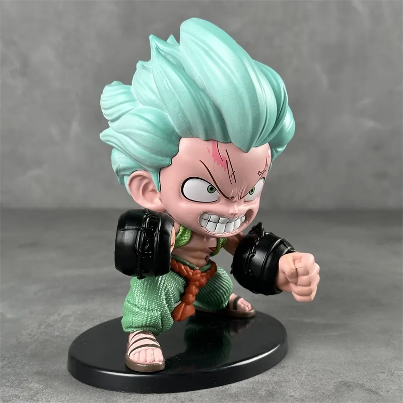 Uma peça cosplay transformando figura q versão desktop computador caso anime temático modelo de exibição brinquedos colecionáveis & hobbies