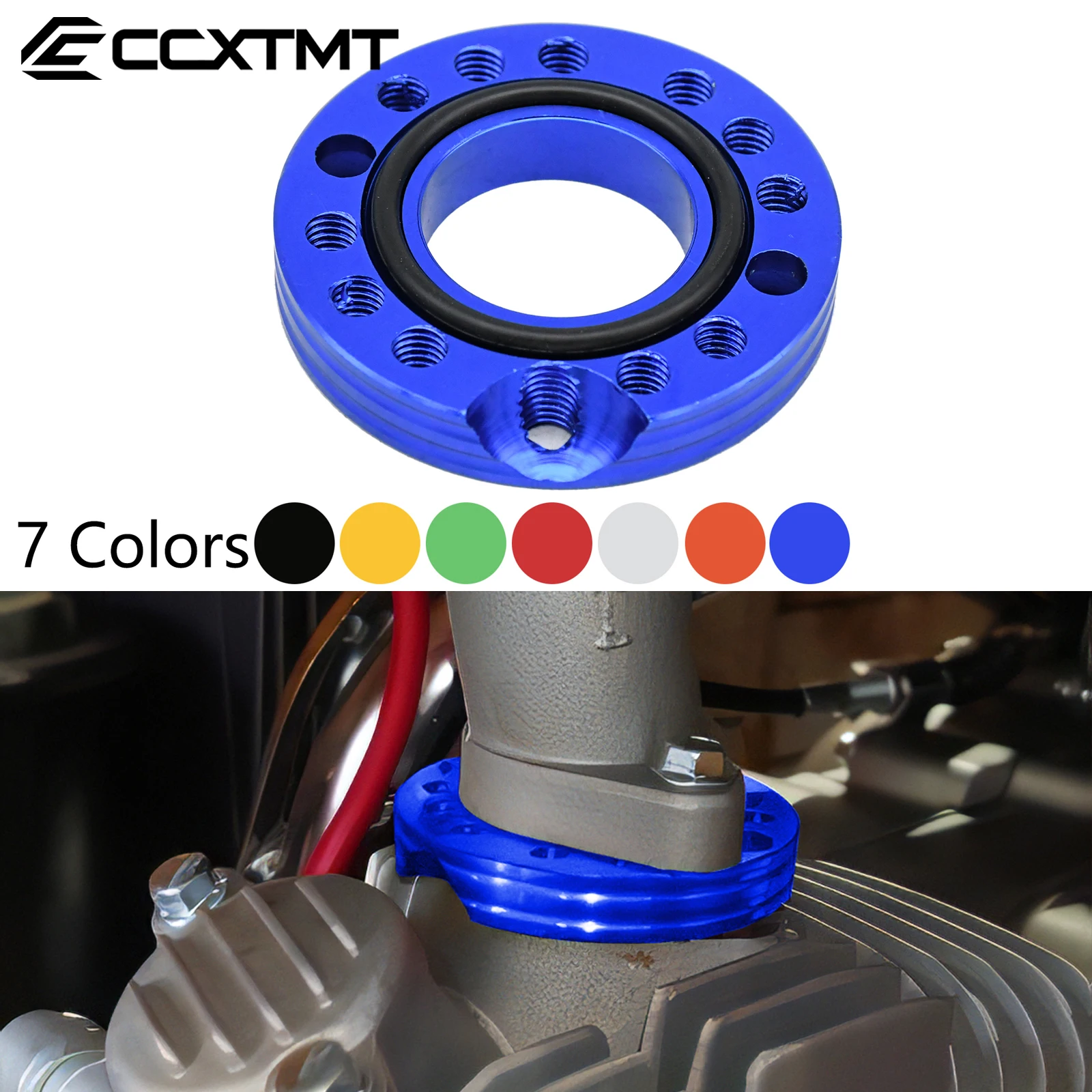 Motorcycle 28mm Carburetor Inlet Manifold Adjuster Universal Flange Spinner Plate Adaptor For ATV For OKO KOSO MIKUNI PE PWK