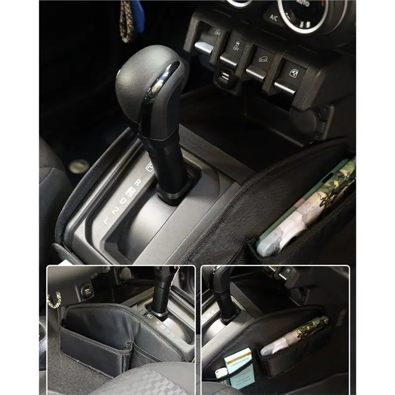 For Jimny 2019-2024 JB64 JB74 Gear Shift Storage Bag Organizer Tray Container Car Accessories For Storing Tidying