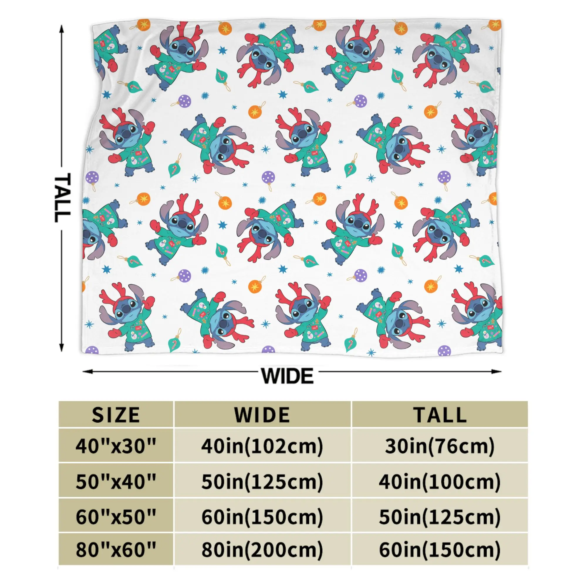 لطيف غرزة عيد الميلاد بطانية السفر مكتب الفانيلا رمي بطانية لغرفة النوم الدافئة جودة مخصصة المفرش هدية عيد ميلاد