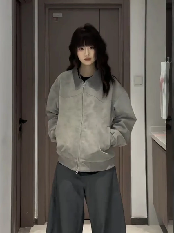 

Мужская куртка-харрингтон из искусственной кожи в американском ретро-стиле, весенняя, ветрозащитная, с аккуратным кроем, для работы и повседневной носки, в стиле бейсбольной формы