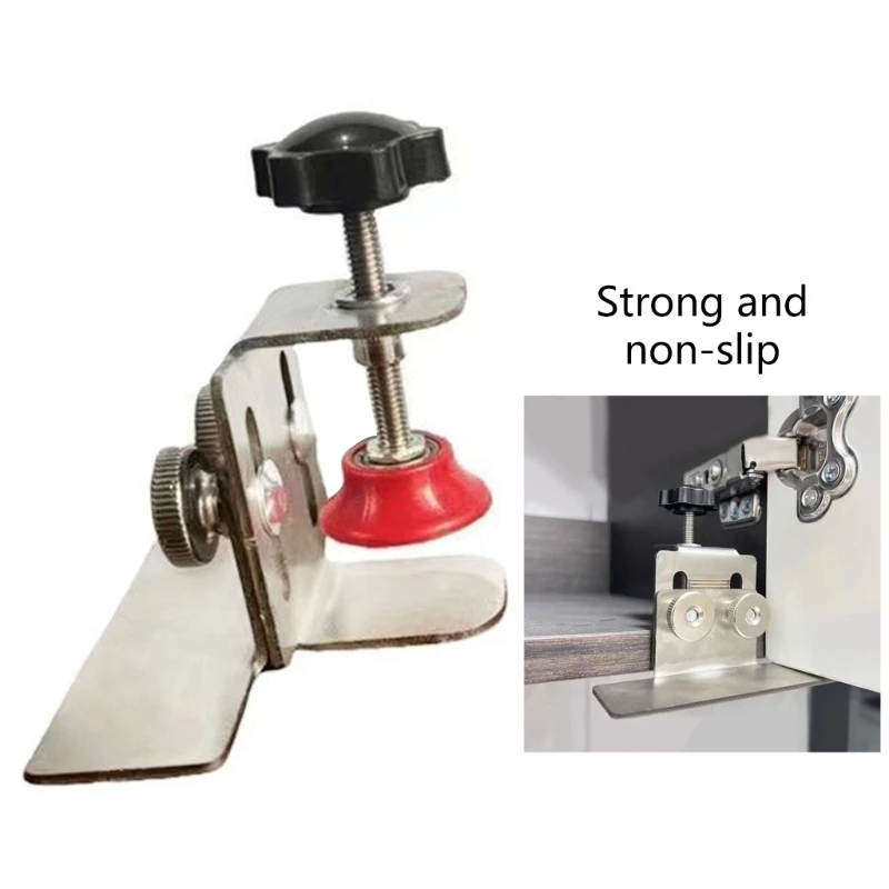 Cabinet Door Installation Positioner Stainless Steel Cabinet Clamp Adjustable Cabinet Installation Tool For Most Cabinet Door