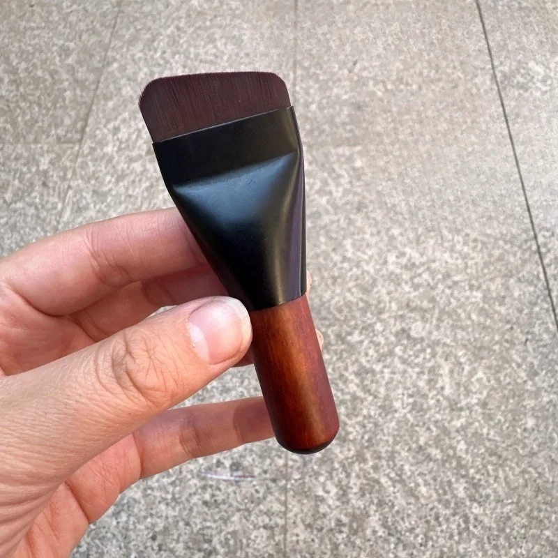 ミニメイクブラシ跡が残らないポータブルミニスロットヘッドファンデーションメイクアップブラシパウダーフリーメイクアップツール