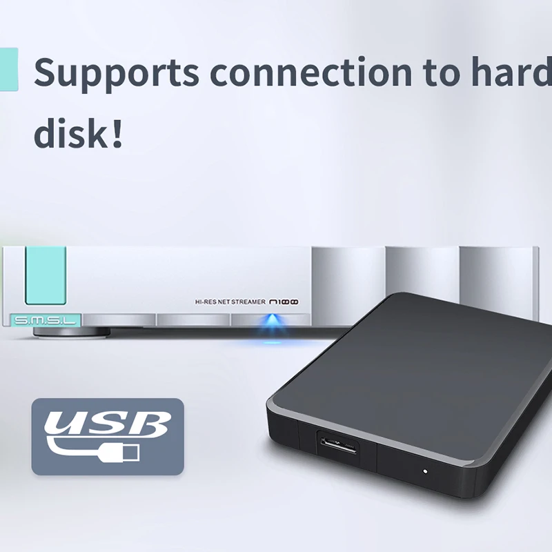 مشغل موازين شبكي عالي الدقة SMSL N100 يدعم اتصال TIDAL Qobuz Airplay DLNA ROON لـ MQA مع مشغل موسيقى بث WI-FI