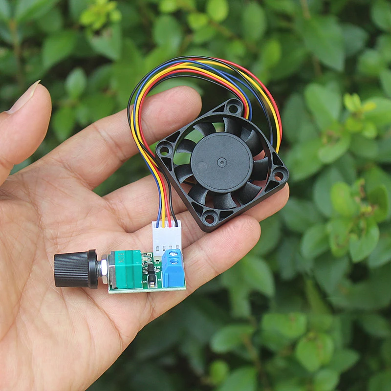 DC12V Fan Governor PWM Speed Controller With Switch Single Channel 4 Pin Low Power Mute For Computer Case Fans