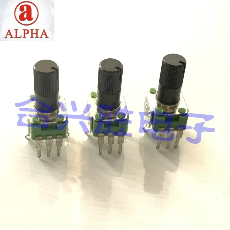 3PCS/lot  RK09K vertical rotary potentiometer single link B10K shaft length 13MM volume potentiometer