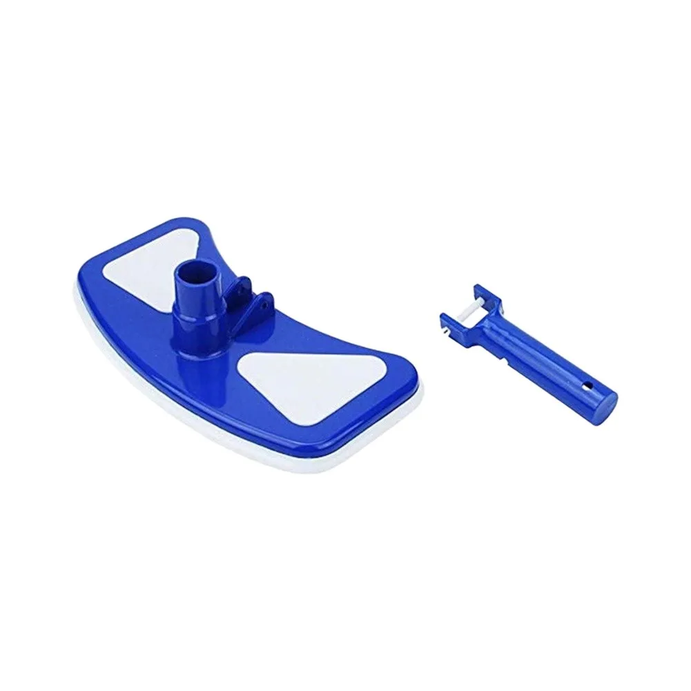 Pool Floor Nozzle with Weighted Design to Prevent Floating and Soft Bumper Protection for Pool Walls Use with Telescopic Pole