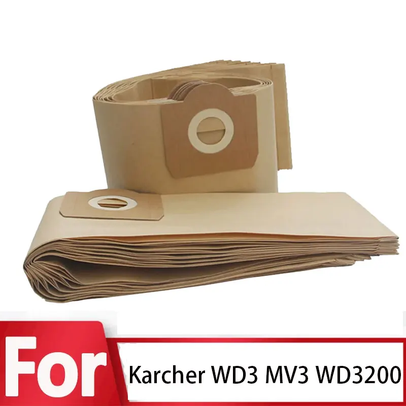 

For Karcher WD3 MV3 WD3200 WD3300 A2204 A2656 Dust Bags for Rowenta RB88 RU100 RU101Filter Vacuum Cleaner Paper Bags