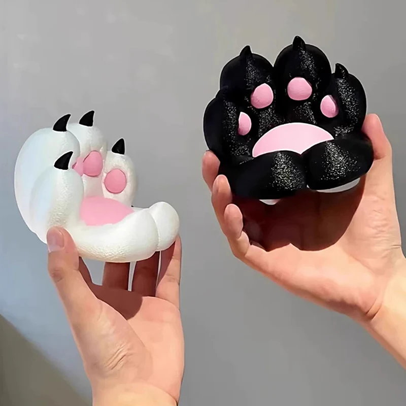 1PC 3D Printed Cute Cartoon Cat Claw Mobile Phone Holder Desktop Small Ornaments Creative Home Decor