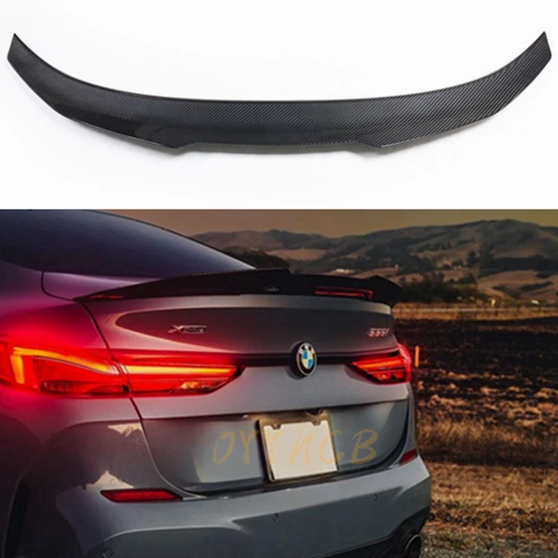 

For BMW 2 Series 4-door F44 2020 2021+ PSM style carbon fiber bright black glass fiber reinforced plastic trunk lip spoiler