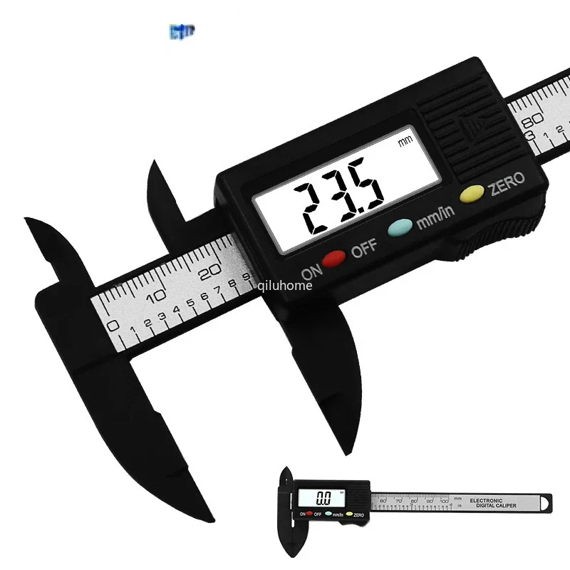 Plastic Electronic Digital Display 0-100mm Mini Caliper Wenwan, Traditional Chinese Handcraft Jewelry Measuring Vernier Caliper