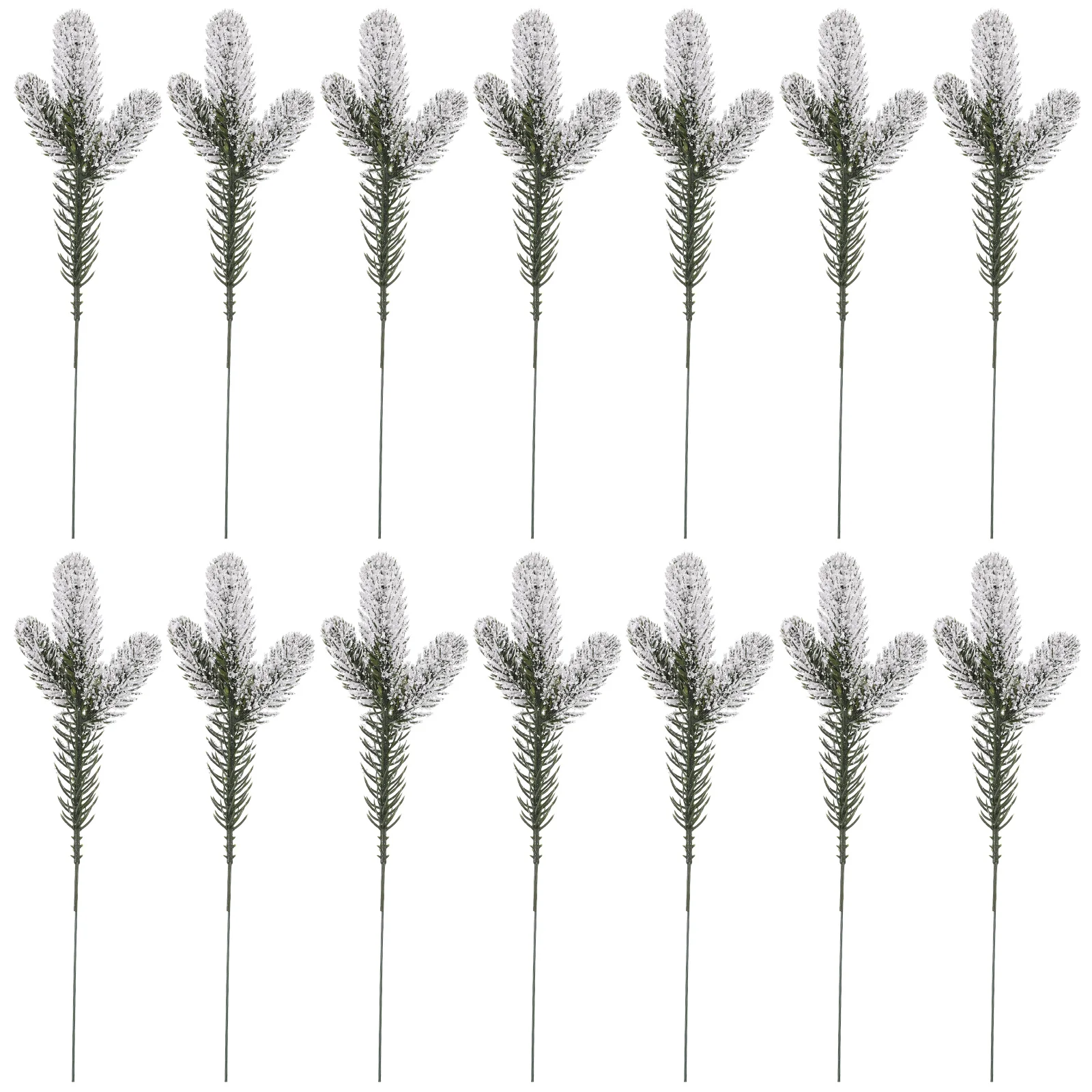 

24 Pcs Pine Needle Decoration Fake Picks Evergreen Faux Branch Home Small Branches for Crafts Needles Artificial Holiday Wreath
