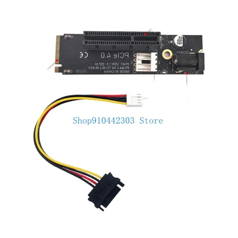 L4MD M.2 à PCIe 4x Drive Converter Reader Adapter Card Remplacement carte pour PC