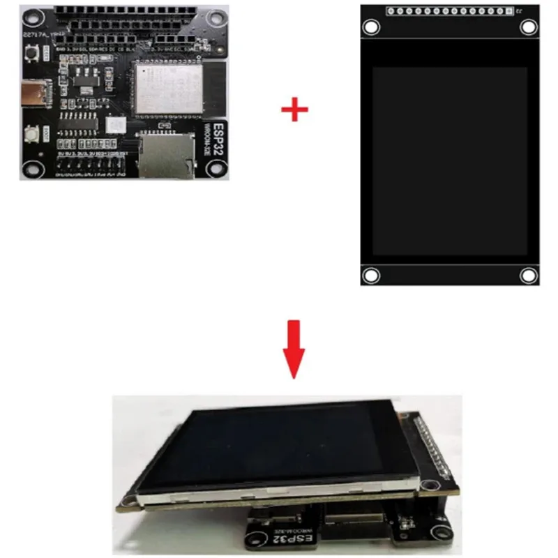 2.8 Inch SPI Serial IPS Touchscreen Display for ESP32 2.8" 320x240 Pixel ILI9341 Driver TFT LCD Module for Arduino/Mega2560/C51