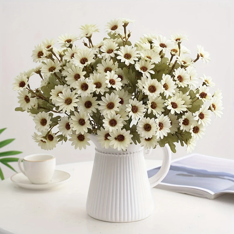 Künstliche Blume Kleine Gänseblümchen Hochzeit Heim Zimmer Festival Deko Zubehör DIY Bestseller Geschenk Blumen Tisch Braut Hortensie Produkt