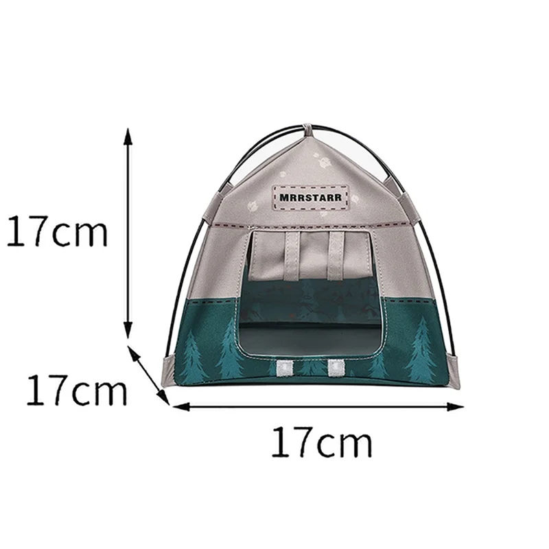 ABUM-Camping Small Tent Model 1:12 Camping Simulation Small Tent Miniature Scene Accessories