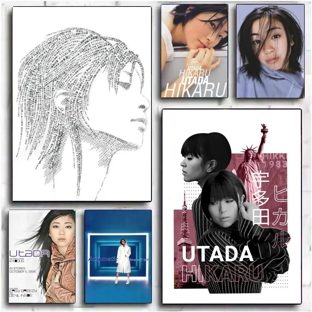 Japanese singer U-utada H-hikaru Poster Room Wall Art Decor 