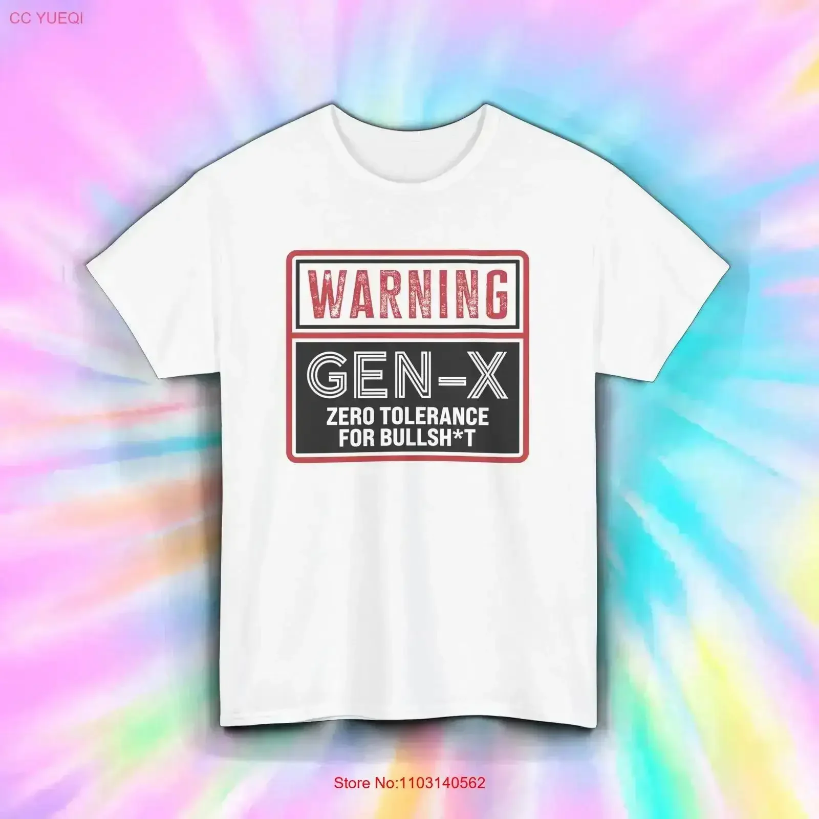 Gen X T Shirt Funny Warning Sign Sarcastic Zero Tolerance Humor S 5XL vintage Washed Comfortable Top For Everyday Wear vintage