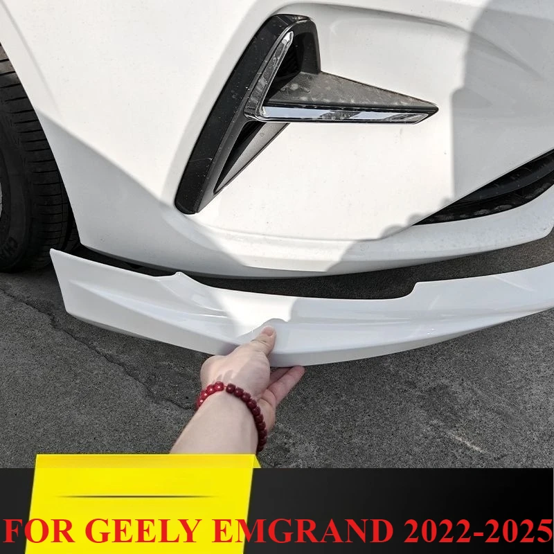 

Боковая защита переднего бампера, наклейка, накладки, угловая полоса переднего бампера из АБС-пластика для GEELY EMGRAND 2022-2025, внешний аксессуар