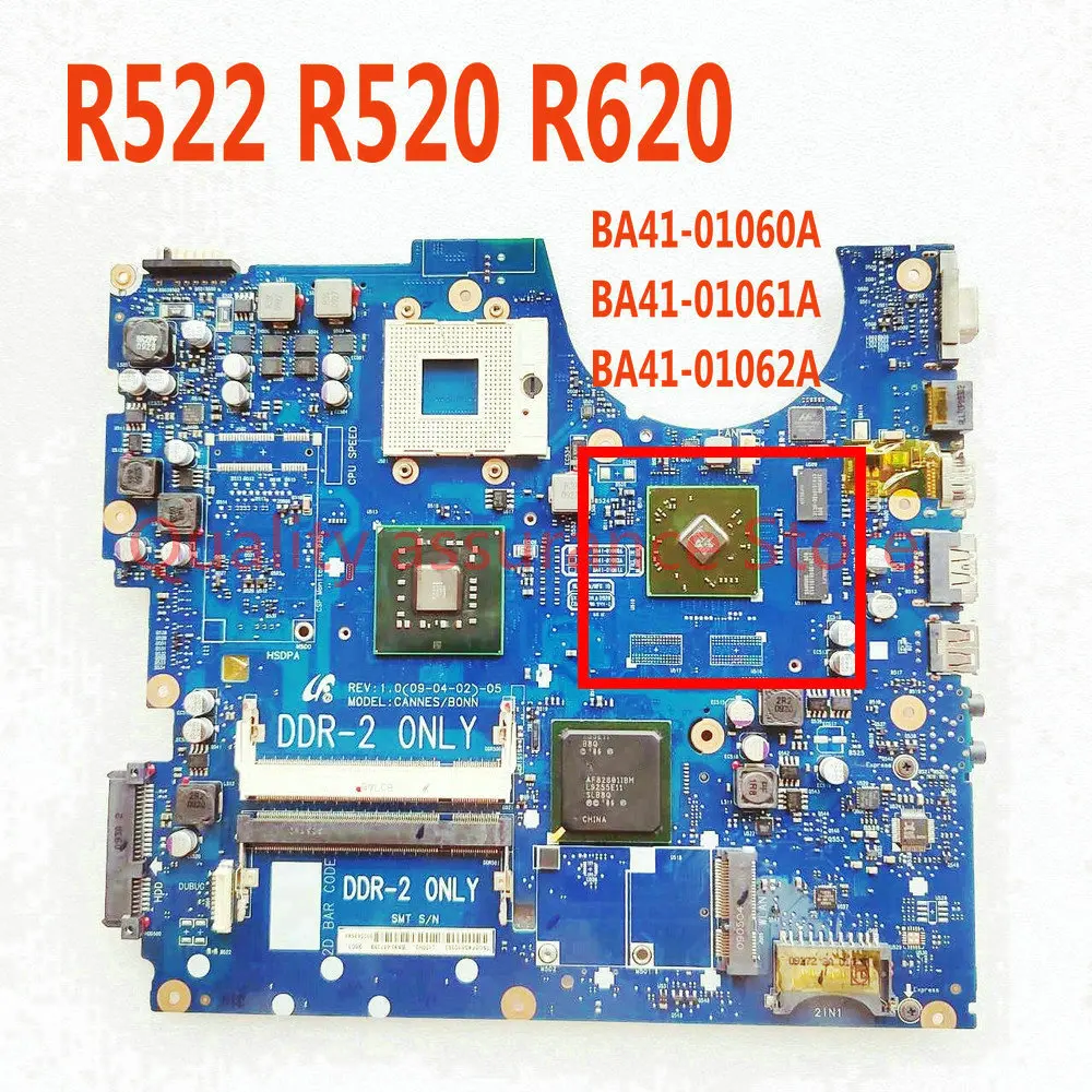 BA41-01060A BA41-01061A BA41-01062A BA92-05738A BA92-05738B For Samsung NP-R522 R522 Laptop Motherboard PM45 DDR2