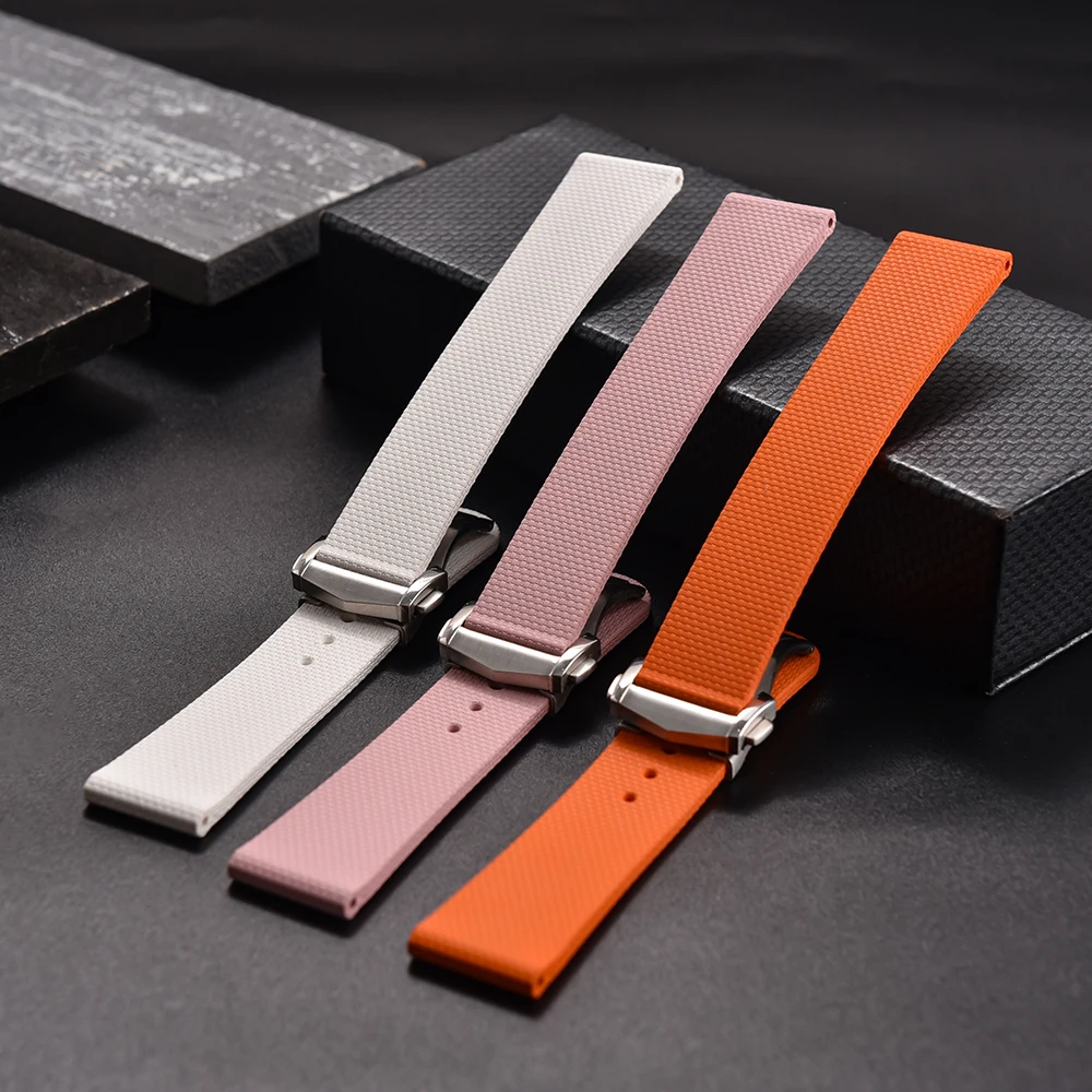FKM Rubber Watch Strap 20mm Sa - مراجعة Luxury Watch Omega وسعره