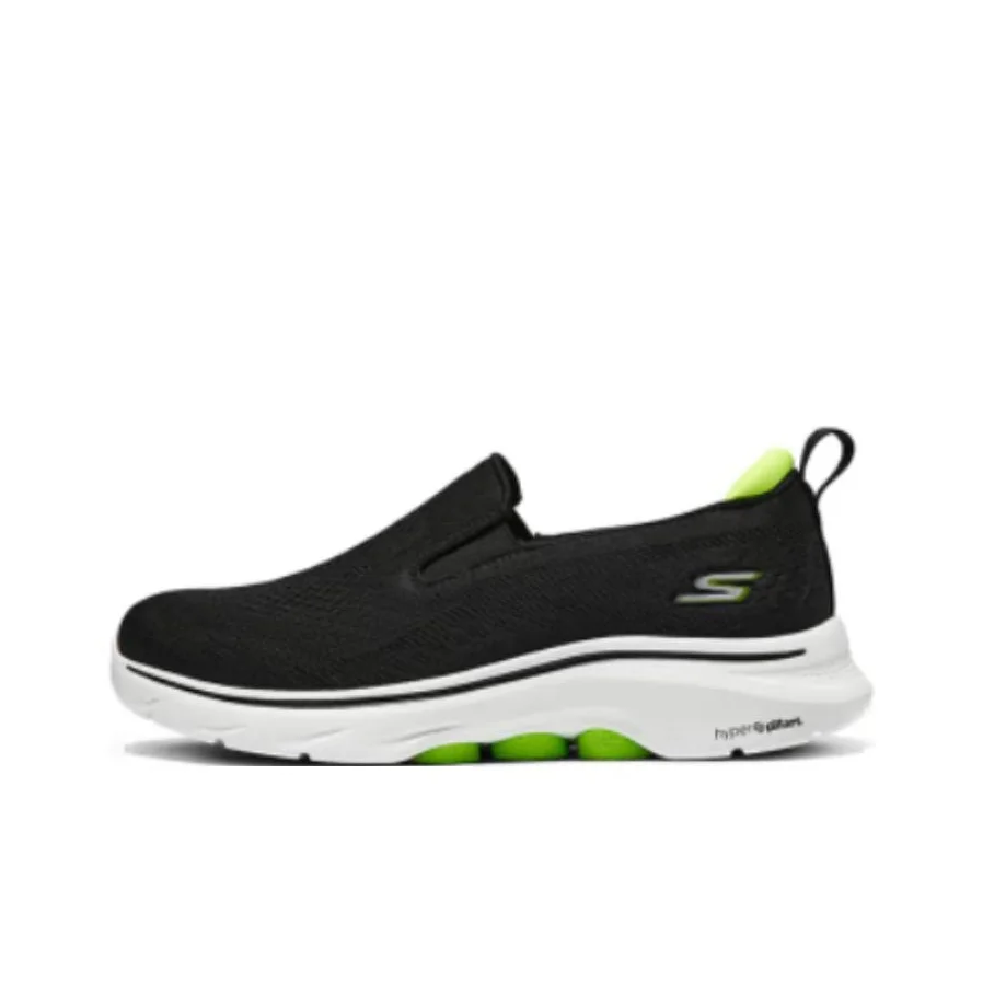 Skechers GO WALK 7 Comfortable Low top Casual Shoes Men's Black White 216637-BKLM