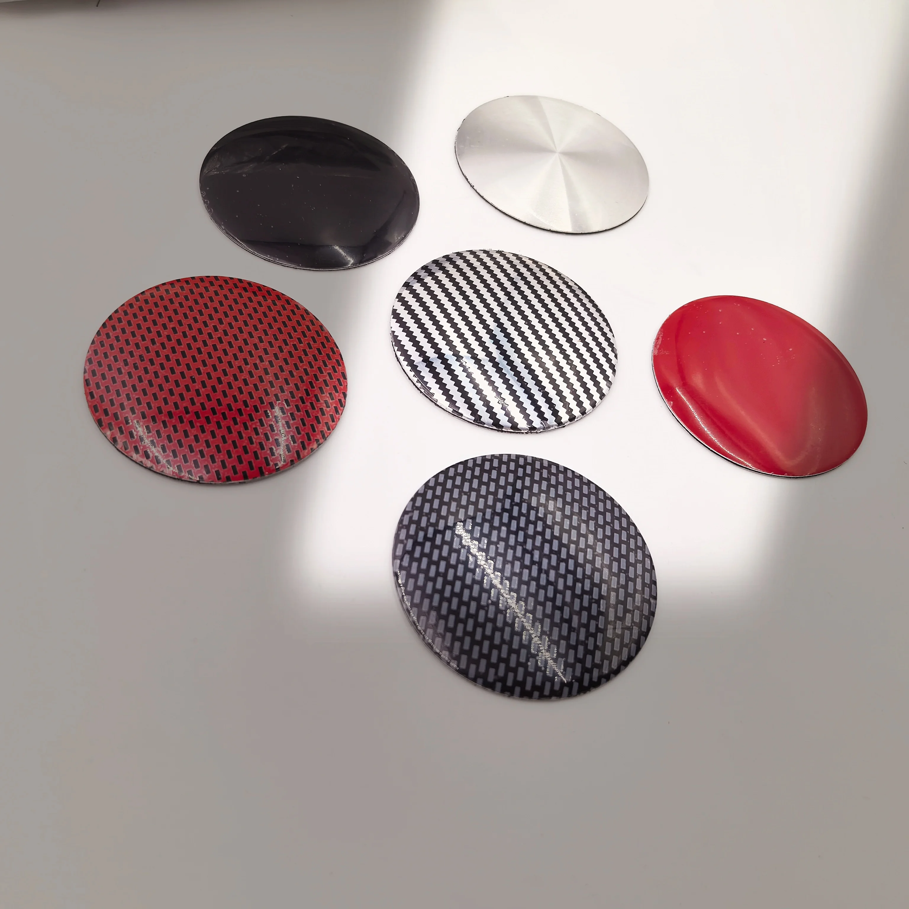 4/10/20pcs Blank Carbon Fiber Dragon Emblem Wheel Center Hub Cap Decal Auto Rim Refit Dust-Proof Badge Cover Sticker No Logo