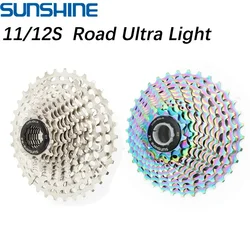 Road bike cassette flywheel freewheel ultralight 11s 12s uni-body hollow tech 11 12 speed 11v 12v Cycling Sprocket K7 Gravel HG