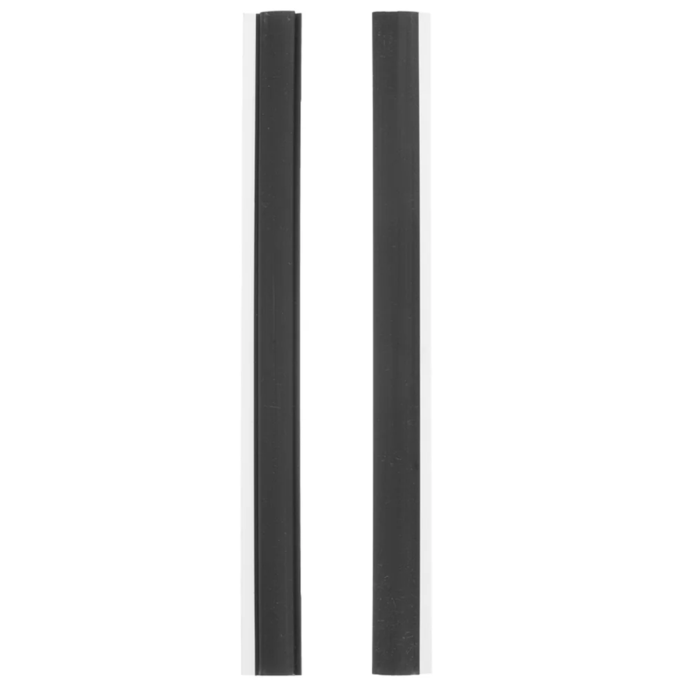 

2 Pcs Dustpan Rubber Strips Accessories Broom Replacement Plastic Edge for